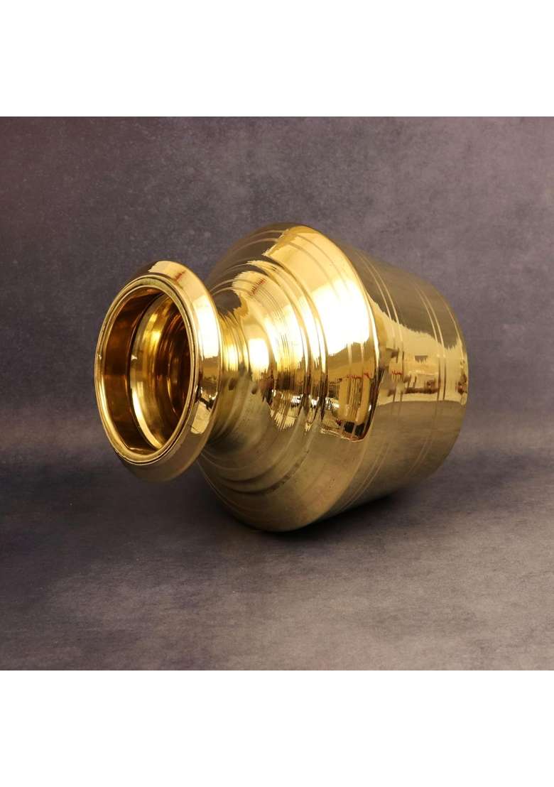 Putrika Traditional Brass Utensil Kudam | 1.5 L | 1.6 Qt - Indya