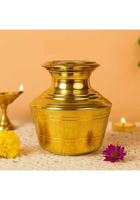 Putrika Traditional Brass Utensil Kudam | 1.5 L | 1.6 Qt