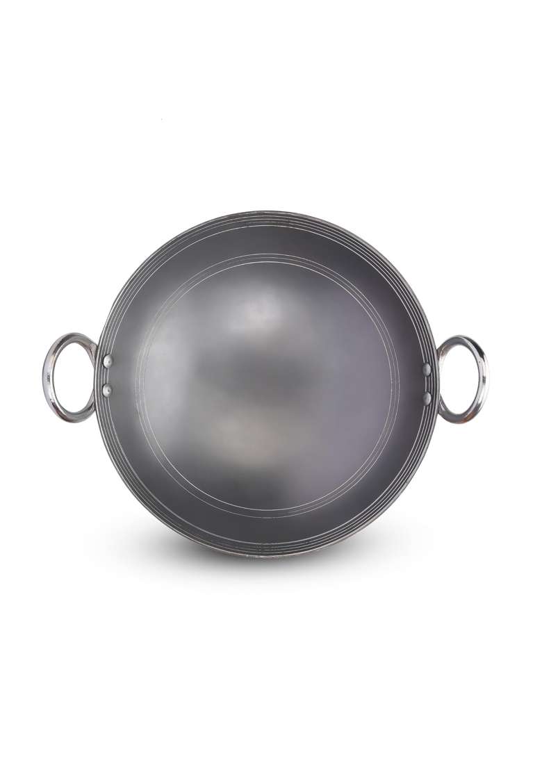Ameraempire Heavy Duty Iron Deep Kadai Wok | 1 L | 1.1 Qt - Indya