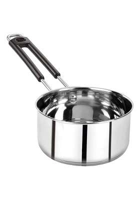SHIFA CRAFT Stainless Steel Multipurpose Sauce Pan with Bakelite Handle | 2.5 L | 2.6 Qt | Induction Compatible