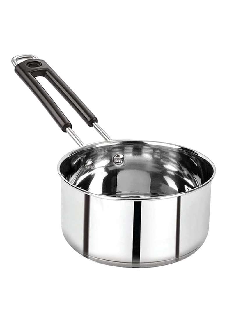 SHIFA CRAFT Stainless Steel Multipurpose Sauce Pan with Bakelite Handle | 3 L | 3.2 Qt | Induction Compatible - Indya