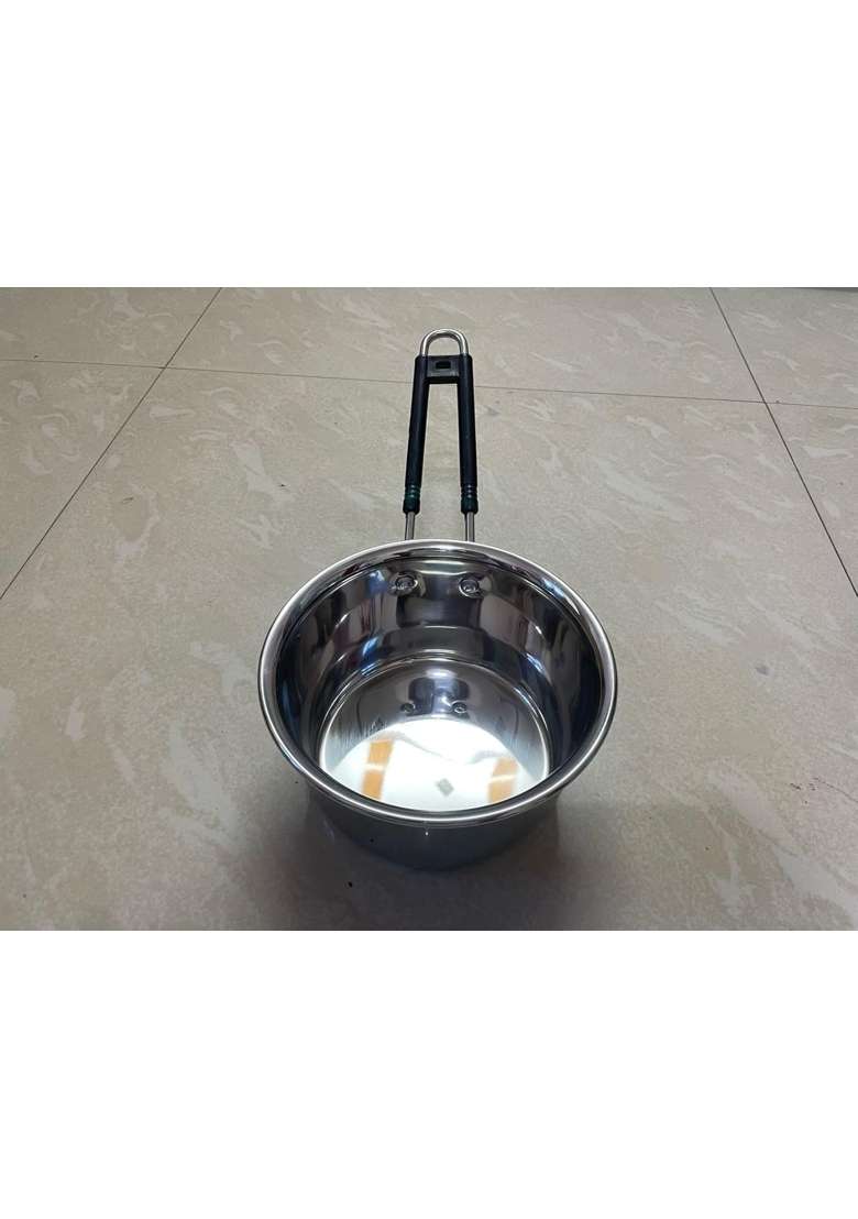 SHIFA CRAFT Stainless Steel Multipurpose Sauce Pan with Bakelite Handle | 3 L | 3.2 Qt | Induction Compatible - Indya