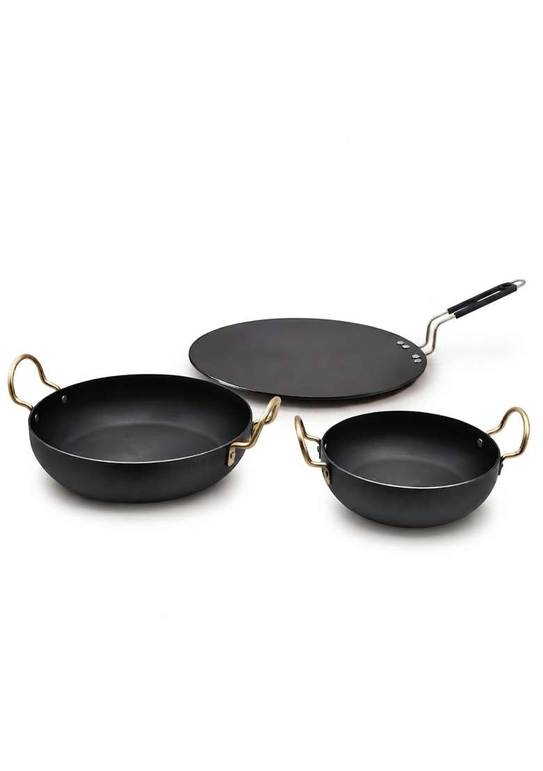 DOZY Iron Cookware | 3-Piece Set - Indya