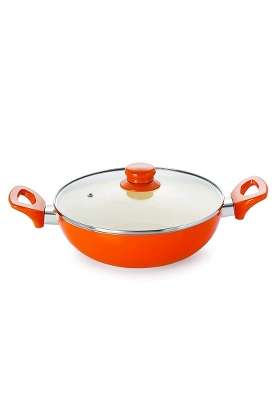 NIRLON Non-Stick Induction Ceramic Kadhai Wok