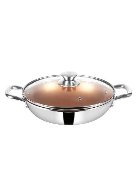 Pigeon Cerrasteel Ceramic Kadai Wok | 24 cm | 9.4 Inch | Non-Stick