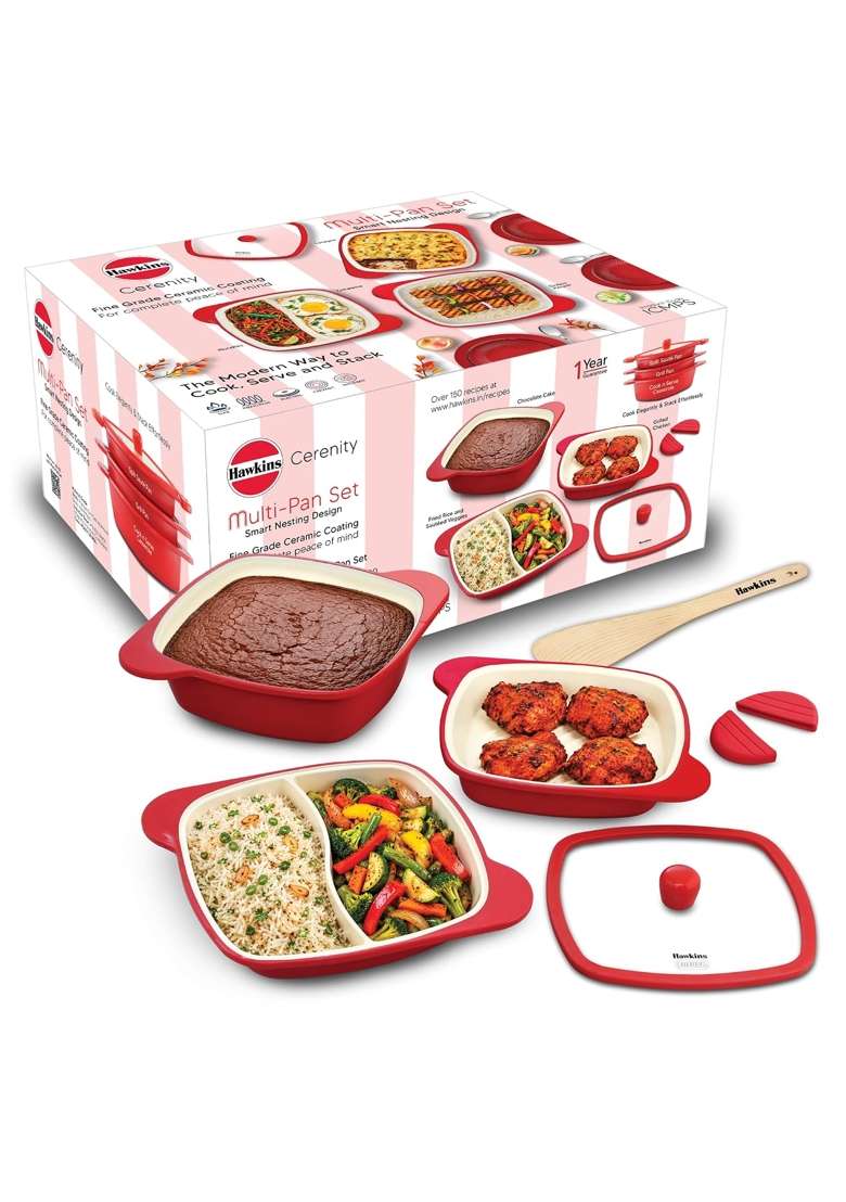 Hawkins Cerenity Multi-Pan Set | 2.5 L | 2.6 Qt | Induction Compatible - Indya