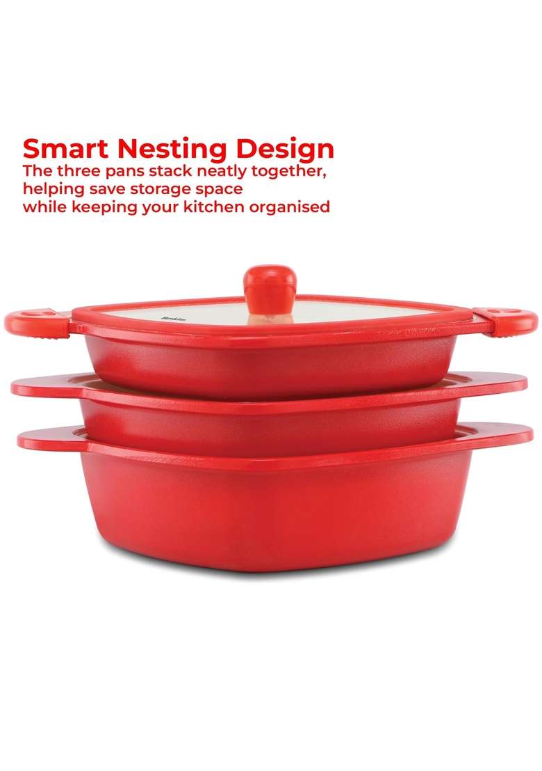 Hawkins Cerenity Multi-Pan Set | 2.5 L | 2.6 Qt | Induction Compatible - Indya