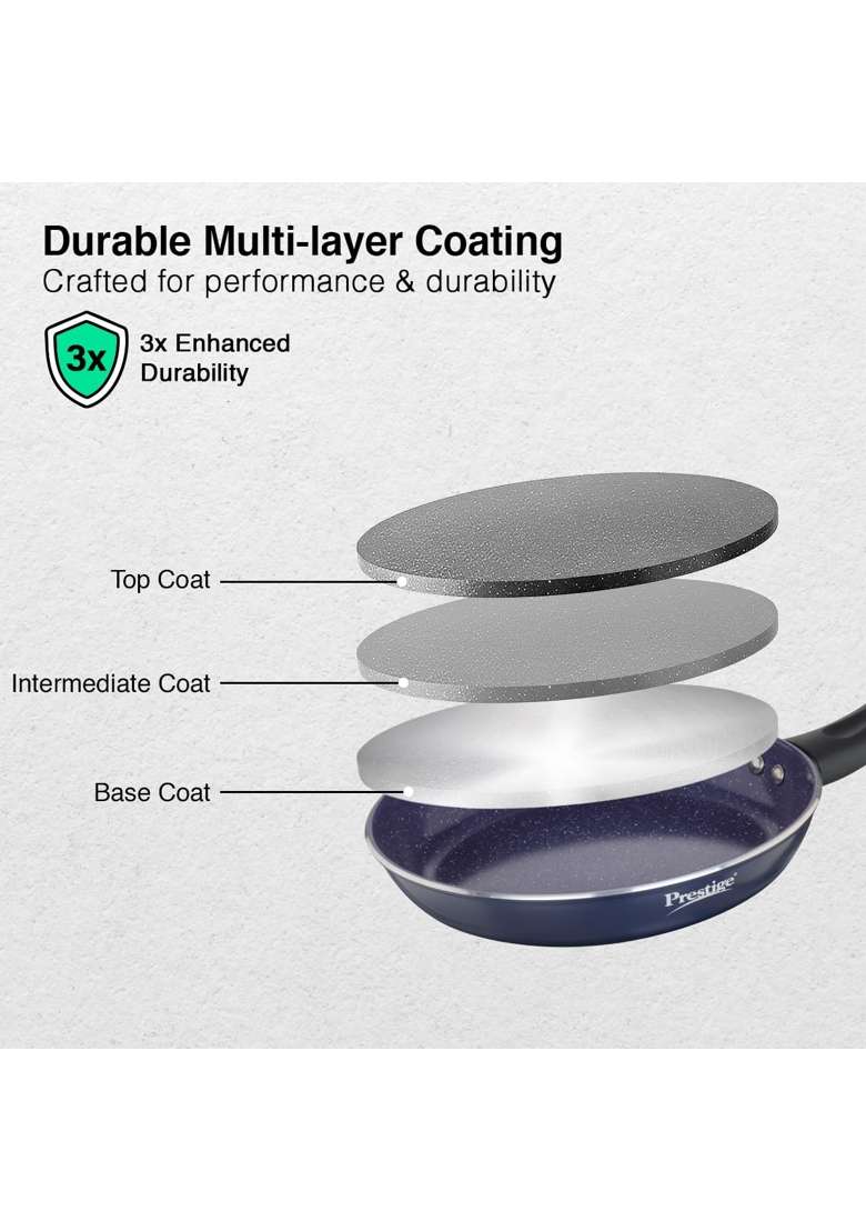 Prestige Ceraglide Ceramic Coated Non-Stick Fry Pan | 24 cm | 9.4 Inch | Induction Compatible - Indya