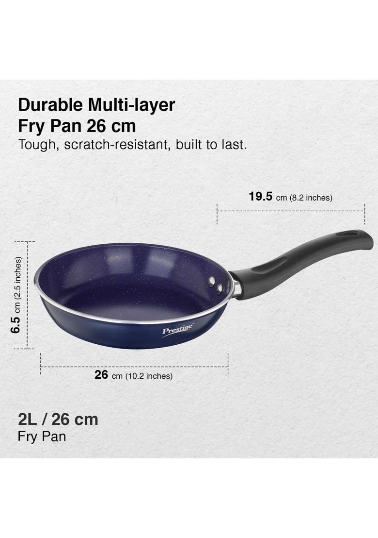 Prestige Ceraglide Ceramic Coated Non-Stick Fry Pan | 26 cm | 10.2 Inch | Induction Compatible - Indya