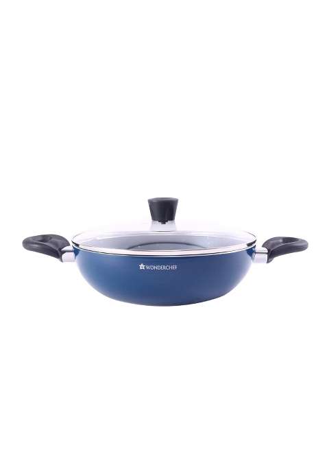 Wonderchef Galaxy Kadhai Wok with Lid | 2 L | 2.1 Qt | 24 cm | 9.4 Inch