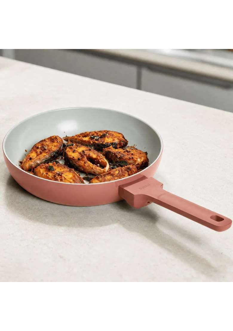 Ember Cookware Arcilla Ceramic Frying Pan | 24 cm | 9.4 Inch | Non-Toxic | Non-Stick - Indya