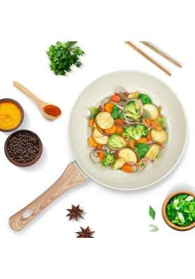SOLARA Belmont Ceramic Fry Pan Non Stick | 24 cm | 9.4 Inch | Induction Compatible | Dishwasher Safe | PFOA Free