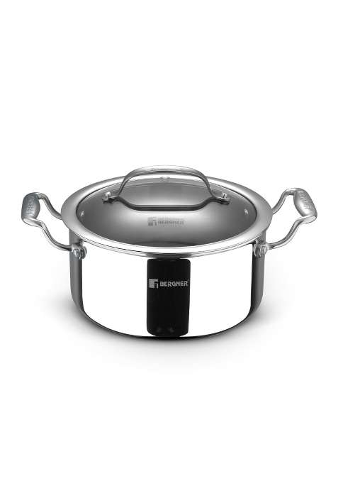 BERGNER Hi-Tech Giro X Ceramic | 3 L | 3.2 Qt | 20 cm | 7.9 Inch | Induction Compatible | PFOA Free | With Lid