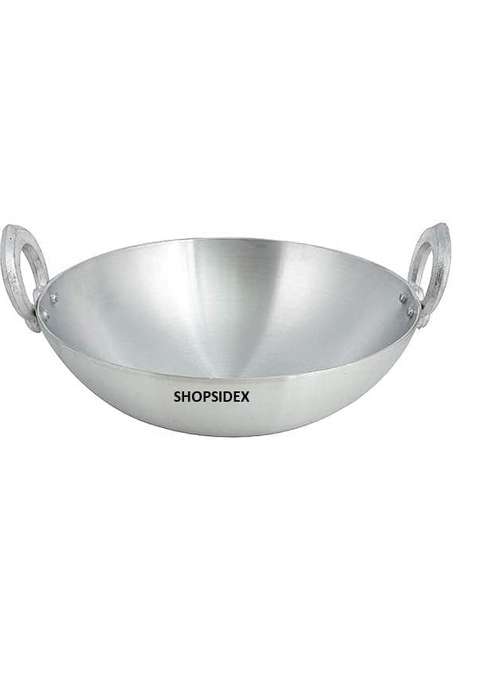 Shopsidex Aluminum Kadhai Wok Deep Kadai | Non-Stick