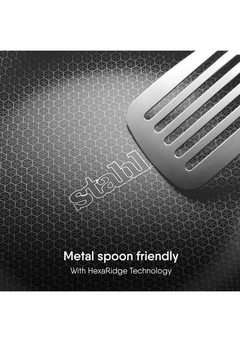 stahl Artisan Hybrid | 1.2 L | 1.3 Qt | 18 cm | 7.1 Inch | Induction Compatible | Non-Stick | Tri-Ply | With Lid - Indya