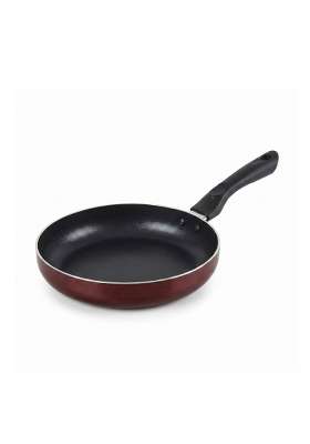 CELLO Aluminium Non-Stick Induction Base Deep Tapper Frying Pan for Kitchen Brown | 22 cm | 8.7 Inch | Dishwasher Safe | PFOA Free