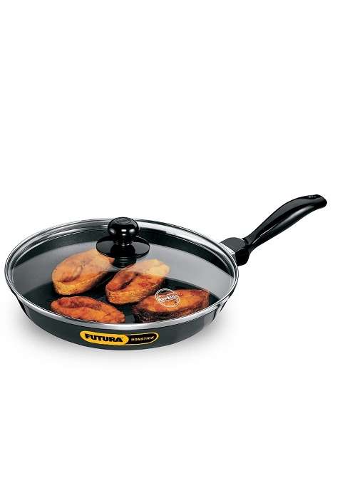 Hawkins Futura Frying Pan | 24 cm | 9.4 Inch | Non-Stick | With Lid