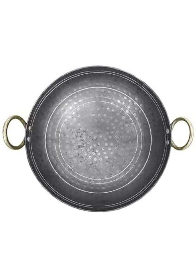 SHIFA CRAFT Heavy Base Iron Kadhai Wok | 5 L | 5.3 Qt - Indya