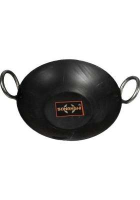 Sonanshi Iron Induction Kadhai Deep Frying Wok Cookware Pan | Food Safe