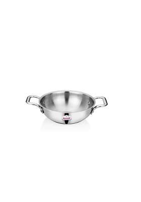 MARWALL Triply Kadai Wok with Lid | 1 L | 1.1 Qt | 18 cm | 7.1 Inch | Induction Compatible