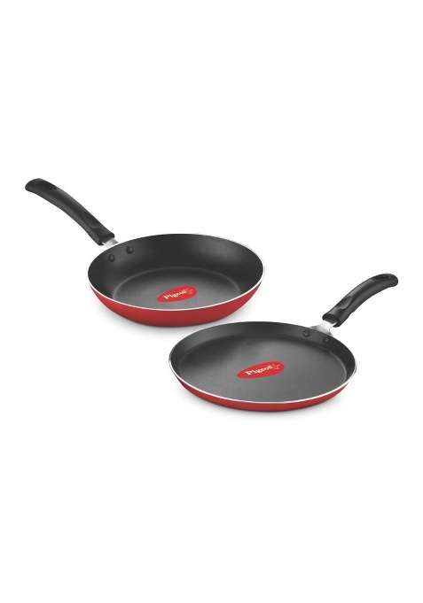 Pigeon Aluminium Non Stick Tawa Flat Griddle -Fry Pan Gift Set