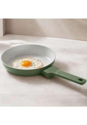 Ember Cookware Arcilla Ceramic Egg and Omelette Pan | 20 cm | 7.9 Inch | Non-Toxic | Non-Stick
