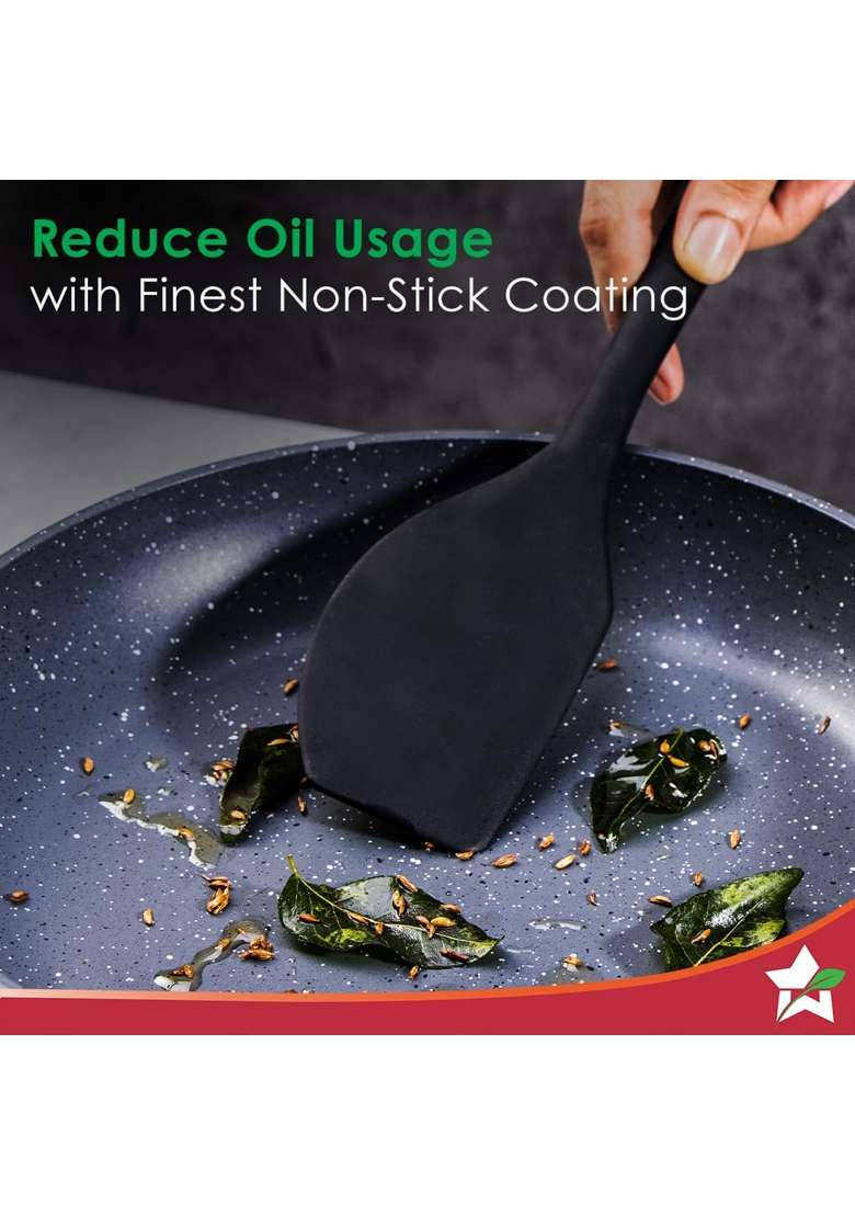 Wonderchef Duralite Die-cast Non Stick Fry Pan | 1.2 L | 1.3 Qt | 24 cm | 9.4 Inch - Indya