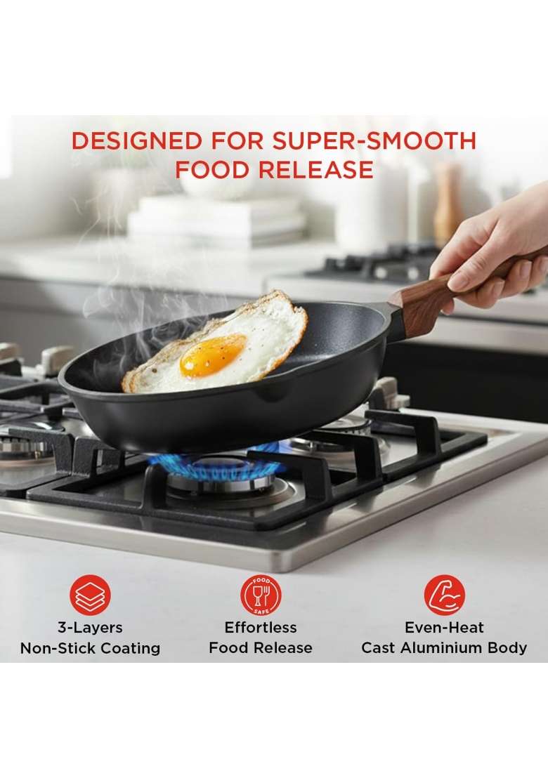Vinod Di Casa Non Stick Frypan | 20 cm | 7.9 Inch | Induction Compatible - Indya