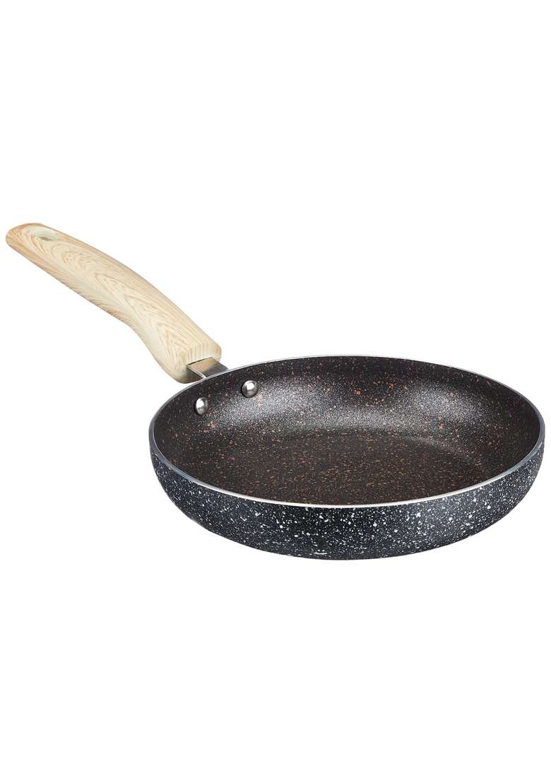 Solimo Amazon Brand Solimo Non Stick Frying Pan | 20 cm | 7.9 Inch | Induction Compatible | PFOA Free - Indya