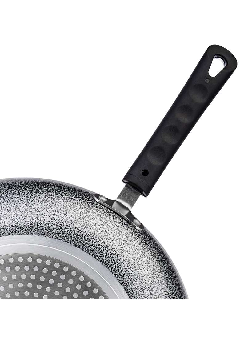 Solimo Amazon Brand Solimo Aluminium Non Stick Frypan | 28 cm | 11 Inch - Indya