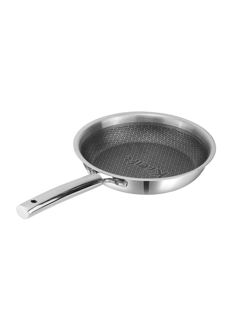 Kraft- follow your imagination Kraft Futuretec Pro Triply Stainless Steel Honeycomb Frying Pan | 1.2 L | 1.3 Qt | 20 cm | 7.9 Inch - Indya