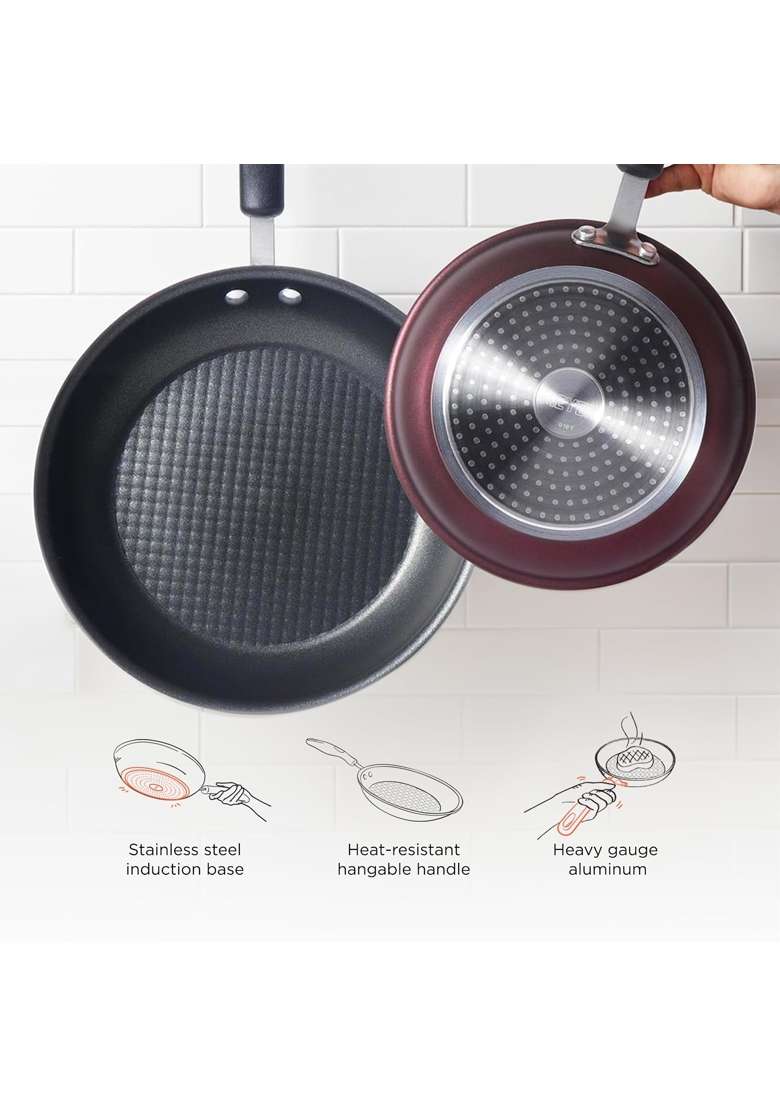 Meyer Merlot Aluminium Non-Stick Frypan | 0.96 L | 1 Qt | 20 cm | 7.9 Inch | Induction Compatible | PFOA Free - Indya