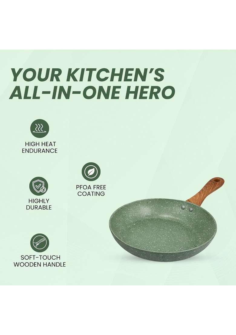 SALFORD Forged Non-Stick Frypan | 1.8 L | 1.9 Qt | 24 cm | 9.4 Inch | Induction Compatible | PFOA Free | Non-Toxic - Indya