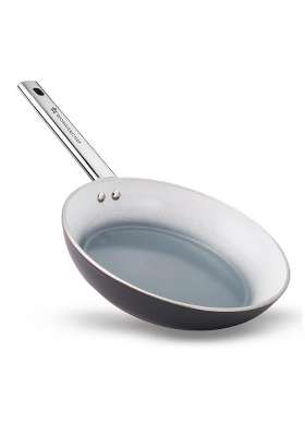 Wonderchef Eco-Glide Fry Pan Chemical-Free Ceramic Coating | 1.8 L | 1.9 Qt | 24 cm | 9.4 Inch | Induction Compatible | Non-Toxic