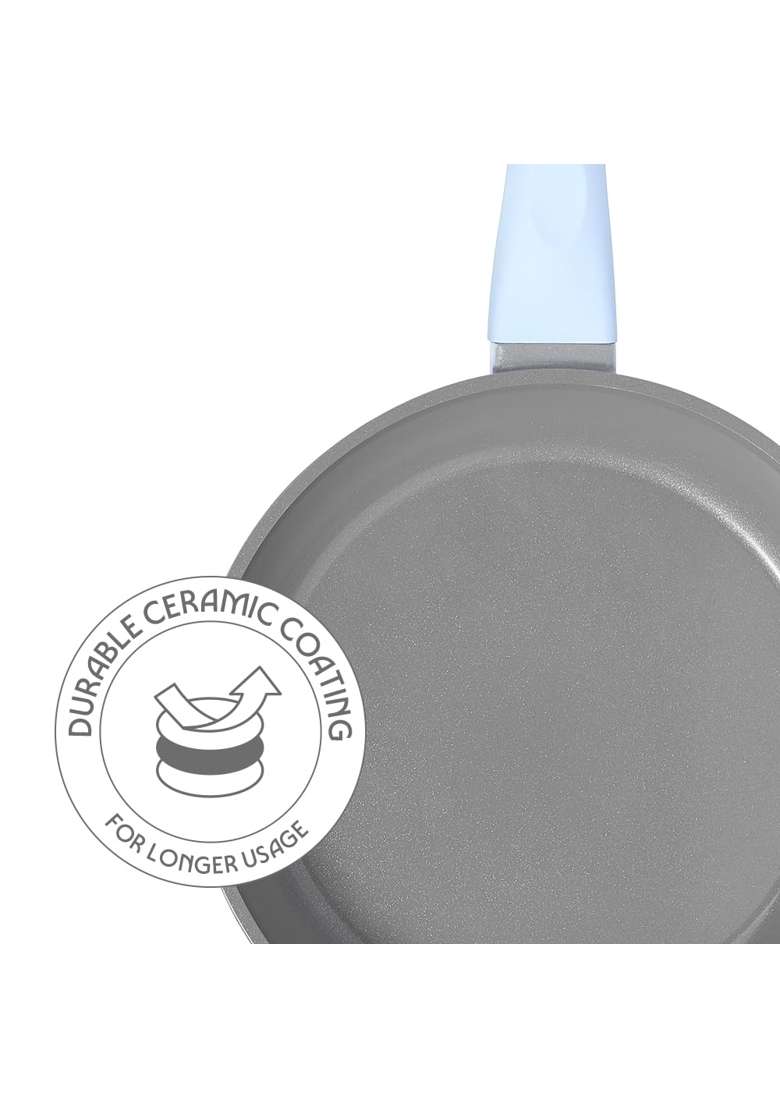 Borosil | 1.5 L | 1.6 Qt | 24 cm | 9.4 Inch | Induction Compatible | Dishwasher Safe | PFOA Free - Indya