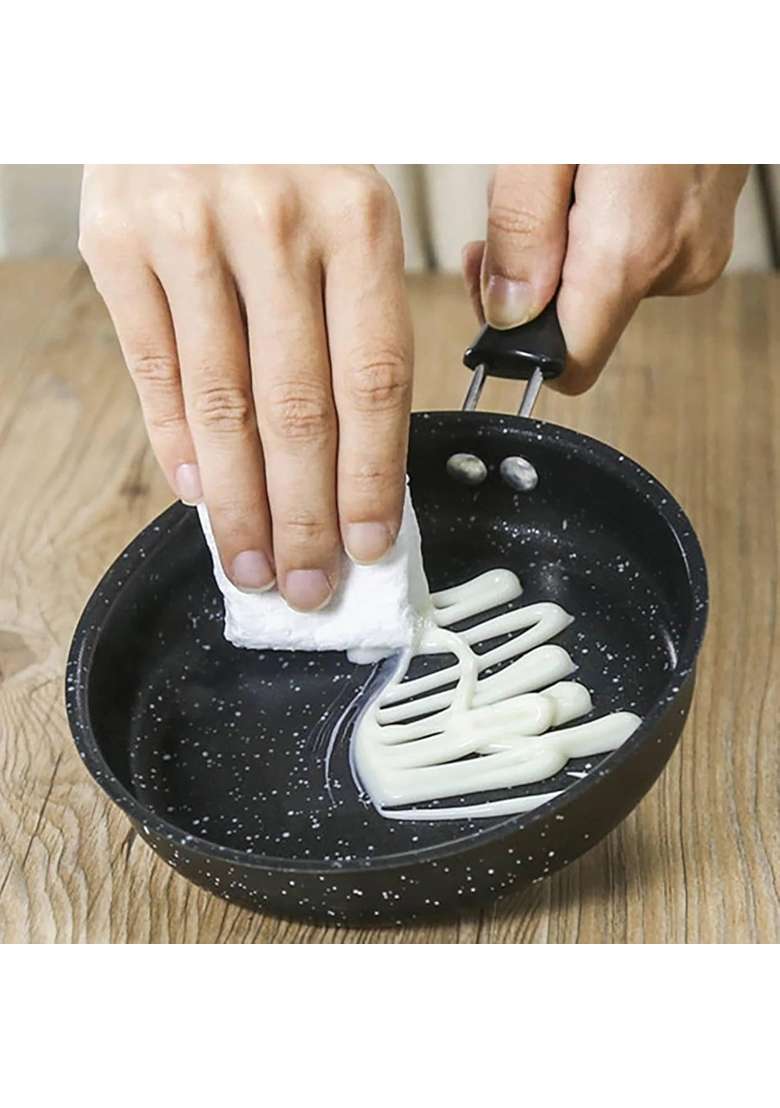 FIZLOZ Non Stick Deep Fry Pan Kadhai with Granite Coating Induction Base Multipurpose | 12 cm | 4.7 Inch - Indya