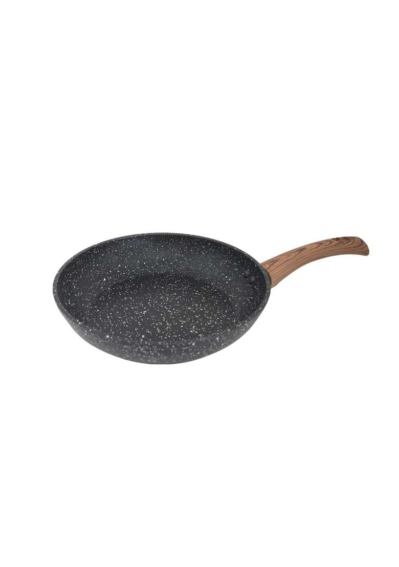 Westinghouse Black Marble Non-Stick Frying Pan | 30 cm | 11.8 Inch | Induction Compatible | Dishwasher Safe - Indya