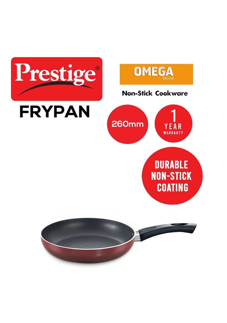 Prestige TTK OMG DLX Sleeve Induction Base Non-Stick Aluminium Fry Pan | 26 cm | 10.2 Inch - Indya