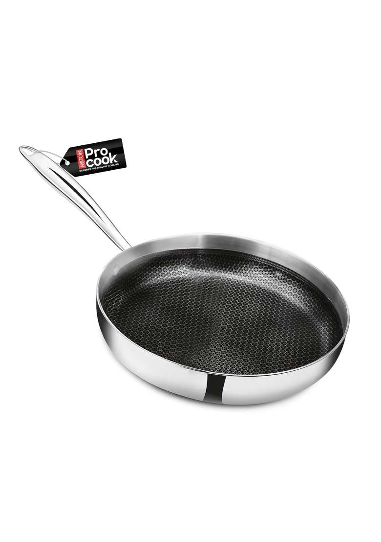 MILTON Pro cook Induction Cookware and Gas Stove Friendly Triply Hexa Tech Mini Fry Pan | 14 cm | 5.5 Inch | Non-Stick - Indya