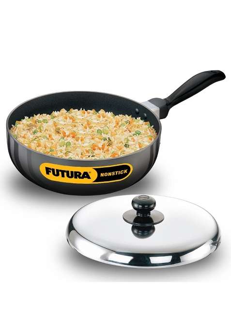 Hawkins Futura Nonstick All-Purpose Pan with Stainless Steel Lid | 2.5 L | 2.6 Qt | 22 cm | 8.7 Inch