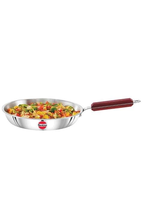 Hawkins Frying Pan Triply Stainless Steel Fry Pan | 24 cm | 9.4 Inch | Induction Compatible