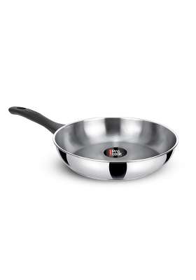 MILTON Pro cook 3-Layer Thick Triply Bottom I Induction Cookware and Gas Stove Friendly Stainless | 20 cm | 7.9 Inch