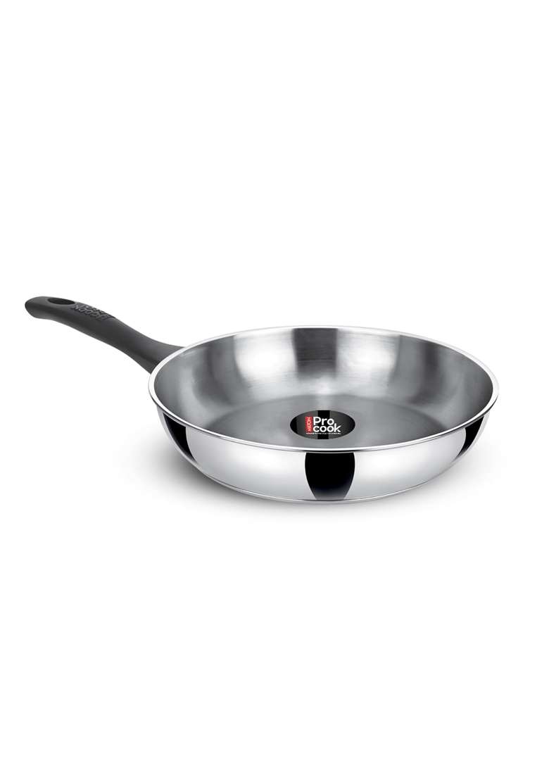 MILTON Pro cook 3-Layer Thick Triply Bottom I Induction Cookware and Gas Stove Friendly Stainless | 20 cm | 7.9 Inch - Indya