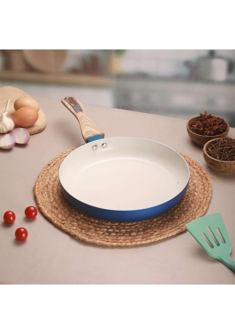 COOKAID Ceramic Frying Pan | 1.5 L | 1.6 Qt | 24 cm | 9.4 Inch | Non-Stick - Indya