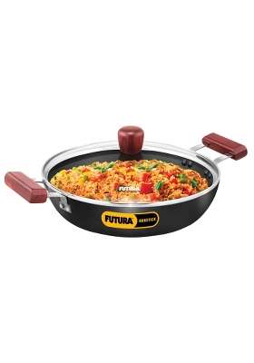 Hawkins Futura Cook N Serve Frying Pan | 3 L | 3.2 Qt | Non-Stick | With Lid