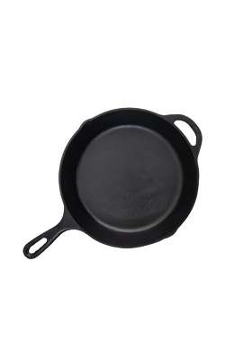 NUTRION Premium Cast Iron Frying Pan with Handle | 1.8 L | 1.9 Qt | 10 Inch | Non-Toxic | Non-Stick