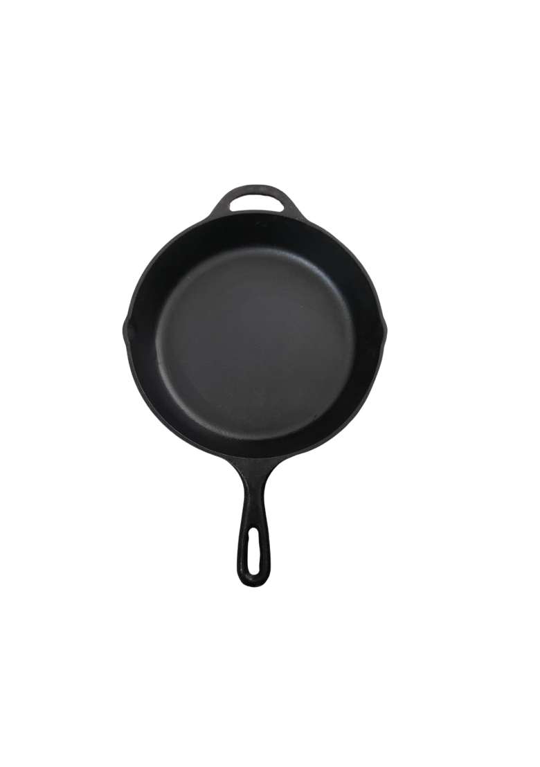 NUTRION Premium Cast Iron Frying Pan with Handle | 1.8 L | 1.9 Qt | 10 Inch | Non-Toxic | Non-Stick - Indya