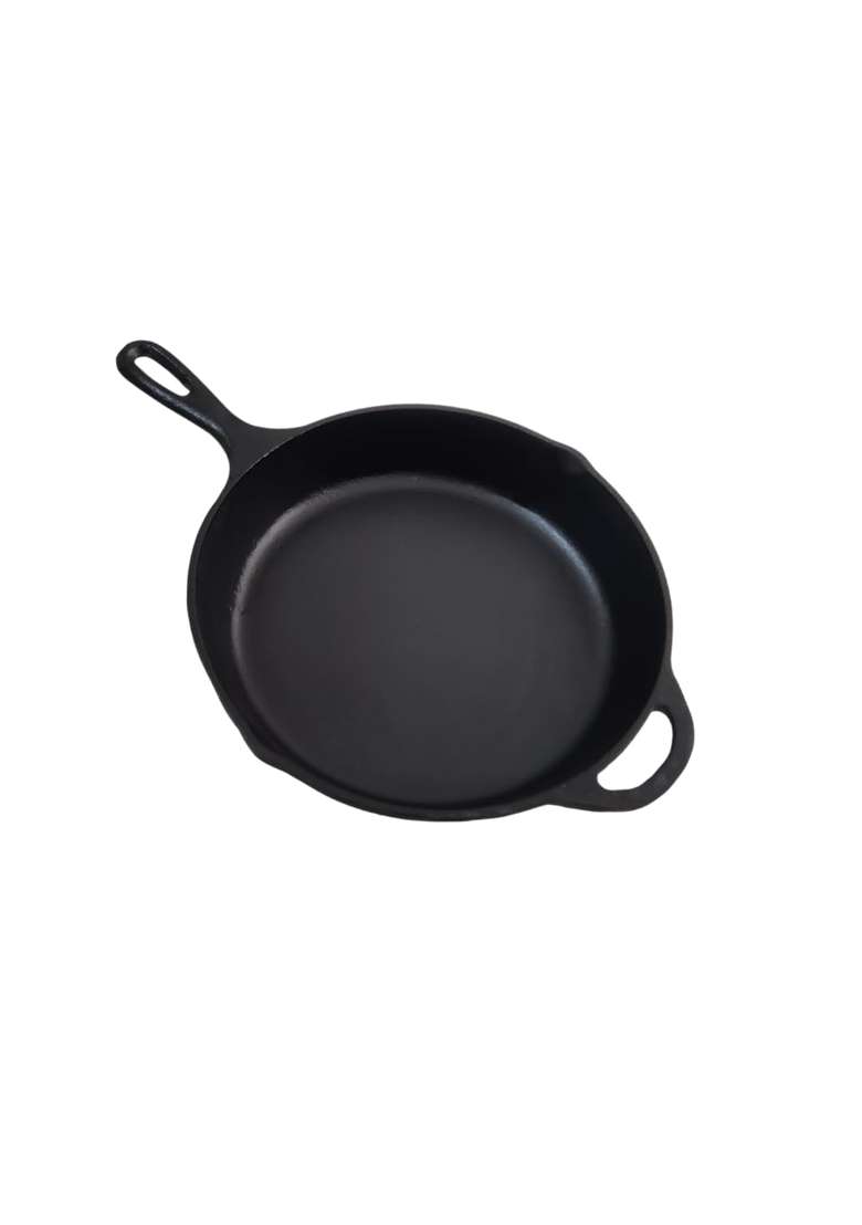 NUTRION Premium Cast Iron Frying Pan with Handle | 1.8 L | 1.9 Qt | 10 Inch | Non-Toxic | Non-Stick - Indya