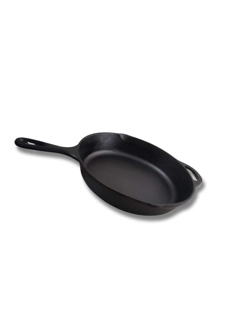 NUTRION Premium Cast Iron Frying Pan with Handle | 1.8 L | 1.9 Qt | 10 Inch | Non-Toxic | Non-Stick - Indya