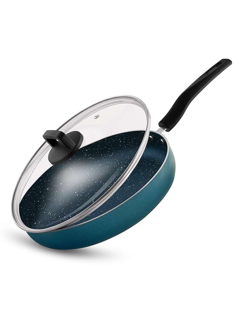 Borosil ProChef Non-Stick Deep Pan with Lid | 24 cm | 9.4 Inch | PFOA Free - Indya